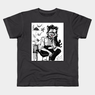 sitting girl Kids T-Shirt